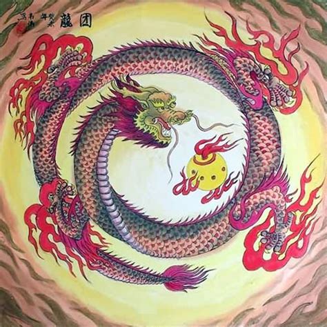 Chinese Dragon Painting 4739007, 50cm x 50cm(19〃 x 19〃)