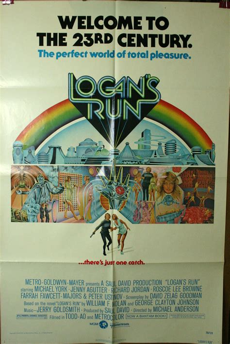 LOGANS RUN "1 Sheet" Farrah Fawcett Poster - Original Vintage Movie Posters