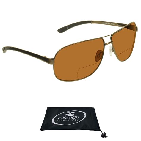 proSPORT Aviator Bifocal Polarized Sunglasses Brown Tinted for Men and Women. High Quality ...