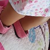 Amazon.com: Light Pink Glitter Shoes, Fits 18 Inch American Girl Dolls ...