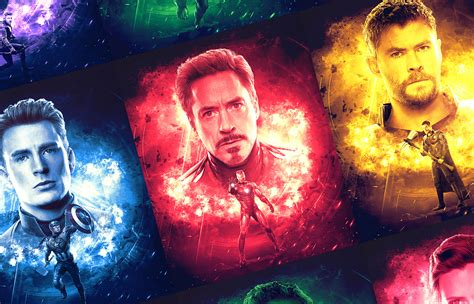 Avengers Original Six Poster Graphics on Behance