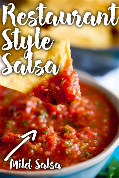 Restaurant Style Mild Salsa | Mild salsa, Food processor recipes, Mild ...