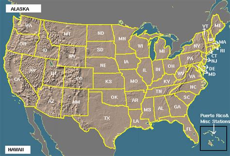 Clickable Map of US States