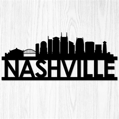 Nashville Skyline Wall Art | City Metal Decor | Made In The USA | K&S Design Elements