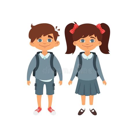 Cartoon Girl School Uniform Stock Illustrations – 4,750 Cartoon Girl ...