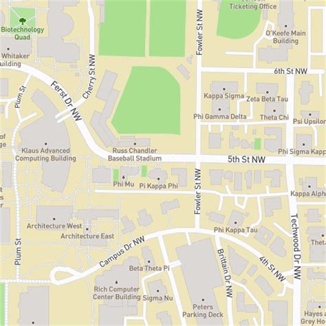 University Of Georgia Campus Map | secretmuseum