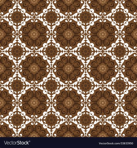 Jogja batik with modern motif Royalty Free Vector Image