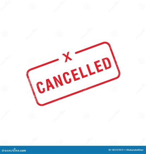 Cancelled Stamp. Cancelled Stamp Sign Stock Vector - Illustration of ...