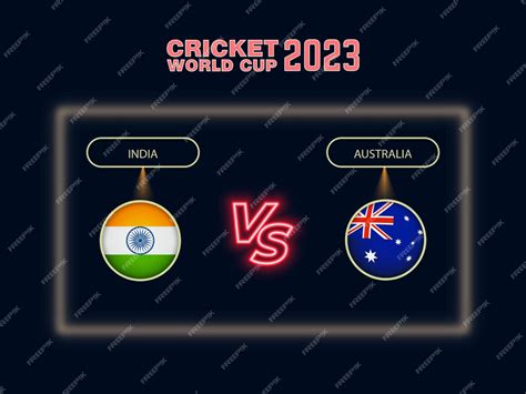 Premium Vector | Australia vs India cricket world cup schedule Design 2023