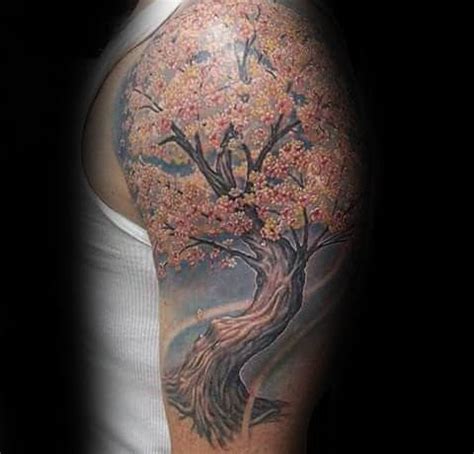 Weeping Cherry Tree Tattoo