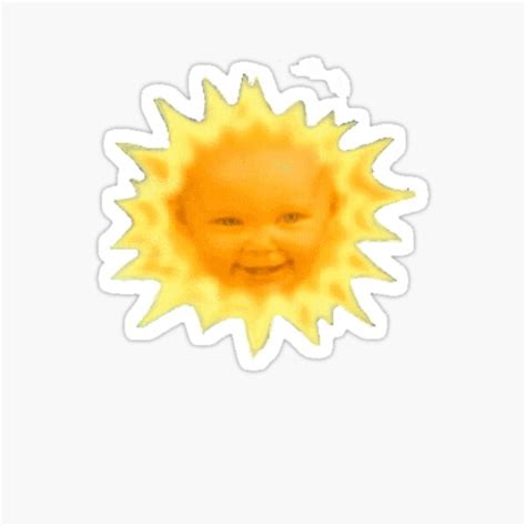 "Teletubbies Sun Baby " Sticker by juliaqg | Redbubble