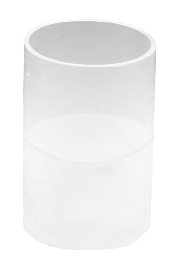 DirectFloral. Clear Glass Round Cylinder Vase with Sandblast Finish