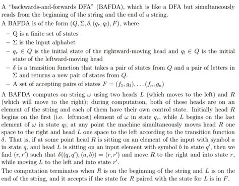 Backwards and forwards automata languages compared with regular languages - Computer Science ...