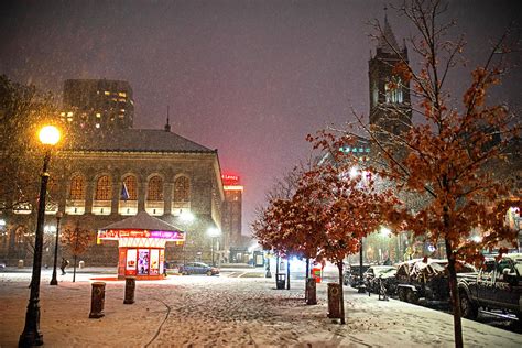 Boylston Street in the Winter Boston MA Photograph by Toby McGuire ...