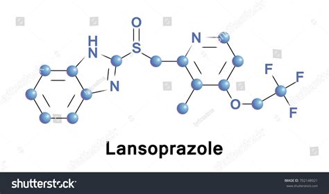 Lansoprazole Medication Which Inhibits Production Acid Stock Vector ...