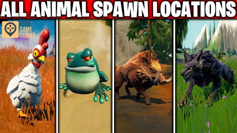 All NEW ANIMAL LOCATIONS In Fortnite Chapter 2 Season 6 - Wolf, Boar, Frog, Chicken Spawn Locations