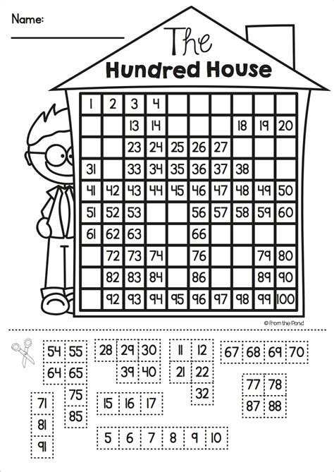 Hundred Chart Puzzle With Printable In 2020 Hundreds Chart Chart ...