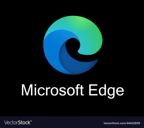 Microsoft edge browser brand logo symbol with name