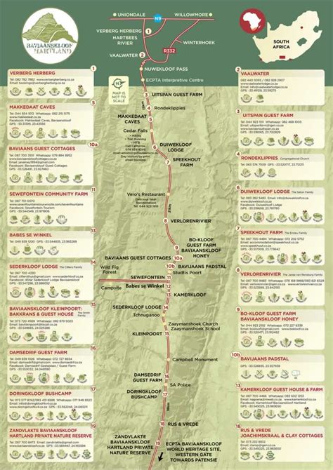 Baviaanskloof Hartland Destination Map