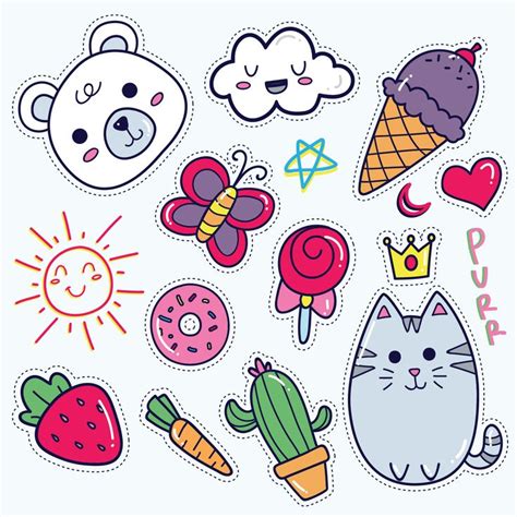 Girly Girl Stickers - BUY 2 GET 1 FREE | Etiquetas kawaii, Adesivos ...