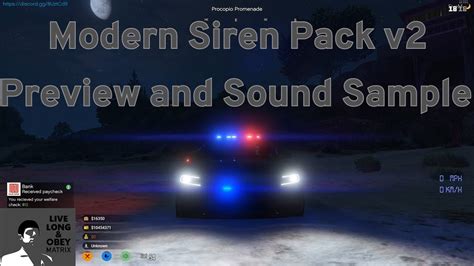 Modern Siren Pack FiveM v2 Preview - Sound Samples - YouTube