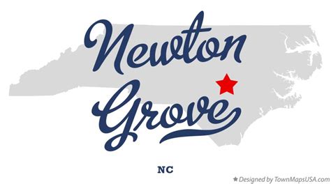 Map of Newton Grove, NC, North Carolina