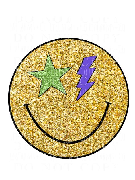 Mardi Gras Smiley PNG - Etsy