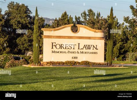 Forest Lawn Cemetery in Los Angeles - CALIFORNIA, USA - MARCH 18, 2019 ...