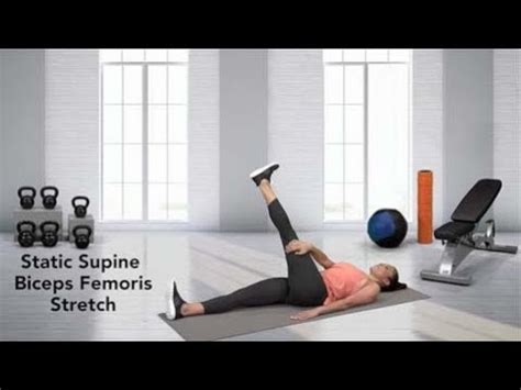 How to do a Supine Biceps Femoris Stretch - YouTube