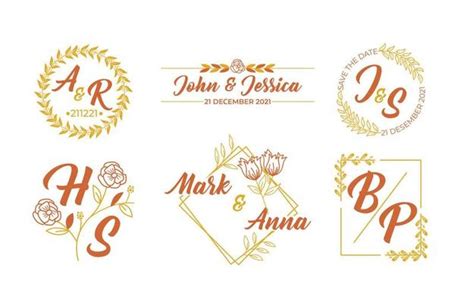 Wedding Monogram Vector Art, Icons, and Graphics for Free Download