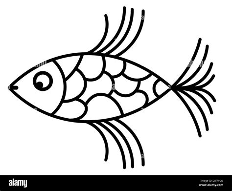 Fish Clip Art Isolated White Background Stock Photo - Alamy