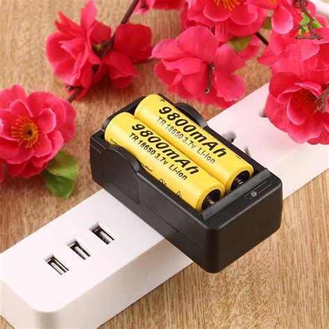 1Pcs Ion Li Ion 4.2V Battery US Dual Battery Charger for 18650 ...