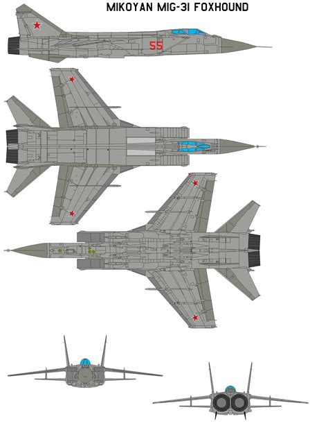 Mikoyan MiG-31A Foxhound by bagera3005 on DeviantArt