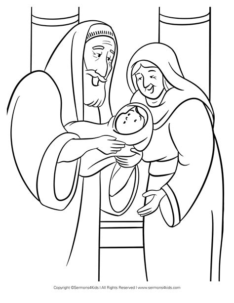 Simeon and Anna | Jesus coloring pages, Bible coloring pages, Childrens sermons