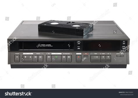 Old Videocassette Recorder 1980s1990s Videotape Isolated Stock Photo ...