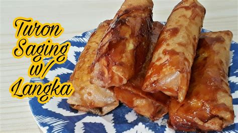 Turon Na Saging with Langka | How To Make Turon Banana w/ Jackfruit ...