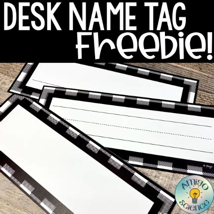 Editable Classroom Desk Name Tags – Amigo Science