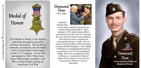 Doss, Desmond - Medal of Honor - HistoryMugs.us