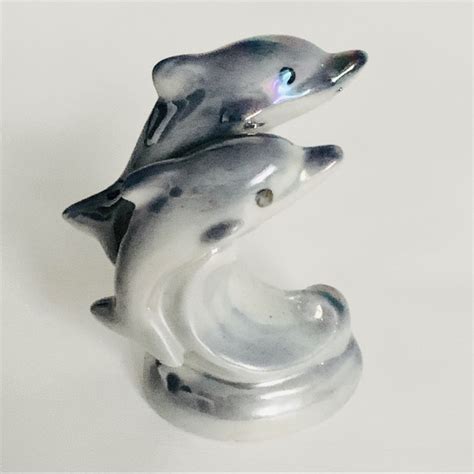 Vintage | Accents | Vintage Trio Of Dolphin Figurines | Poshmark