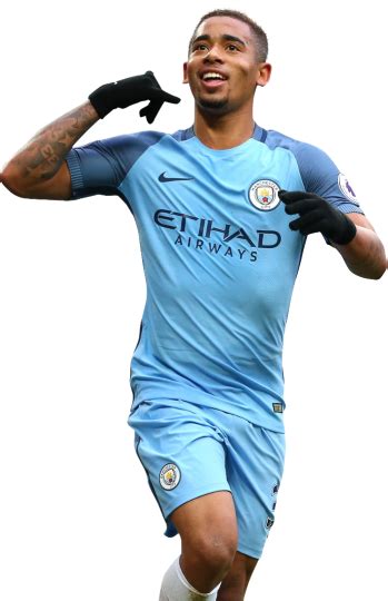 Gabriel Jesus Manchester City football render - FootyRenders