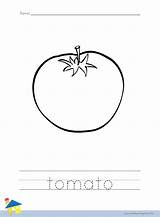 Tomato Coloring Worksheet – The Learning Site sketch template
