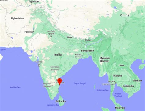 Where is Chennai Located? Chennai Location Map, India