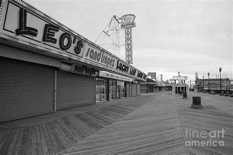 THe Seaside Boardwalk is Quiet Photograph by Brad Knorr | Fine Art America