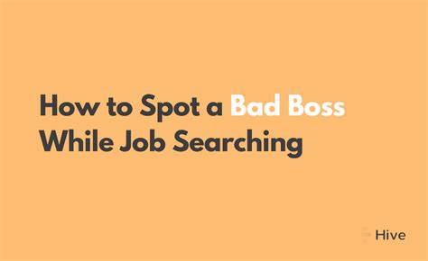 Lessons I Learned From Tips About How To Spot A Bad Boss ...