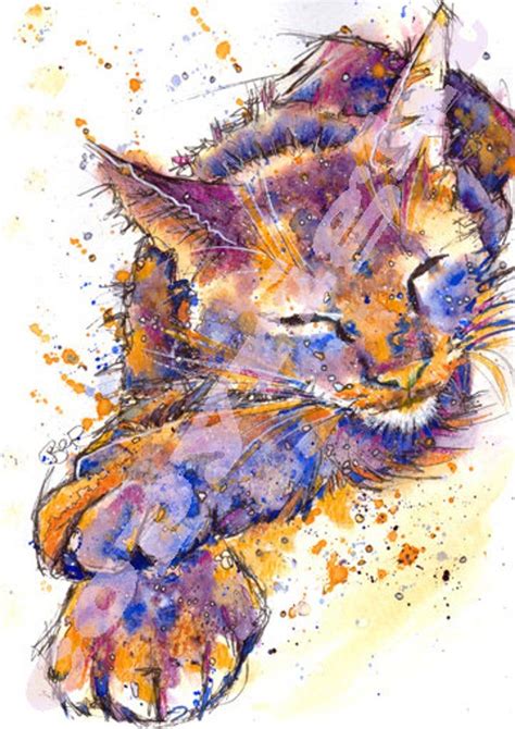 Pin by Diane Zilker on Art in 2020 | Watercolor cat, Cat painting, Cat art