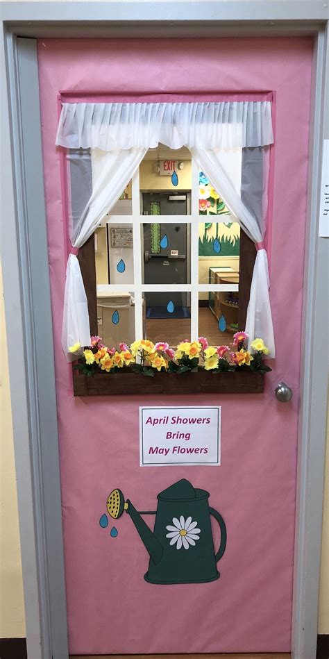 Spring classroom door | Door decorations classroom, School door decorations, Spring classroom door