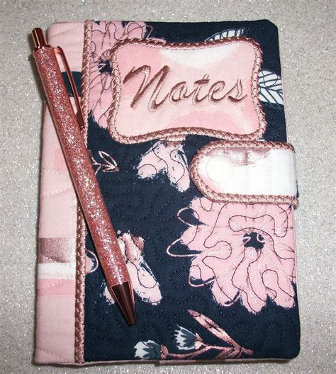 Machine Embroidery Notebook Cover