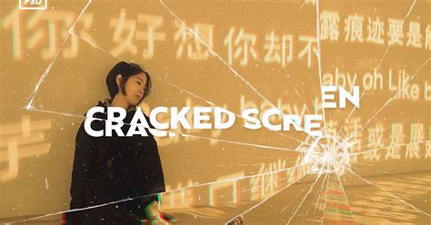 Cracked Screen Photo Effect by pixelbuddha_graphic on Envato Elements