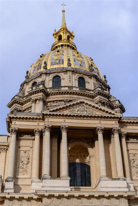 Golden Dome of Les Invalides on Background. Stock Photo - Image of historical, attraction: 65266646