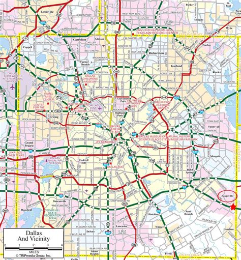 Dallas Map - Maps Dallas (Texas - Usa) - Printable Map Of Dfw Metroplex ...